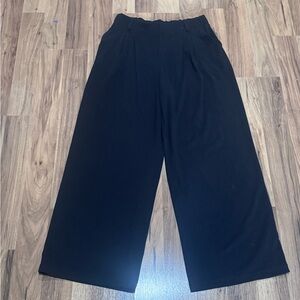 HALARA Black Wide-Leg Trousers